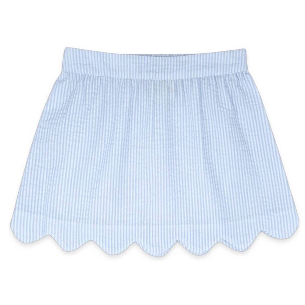 NEW LULLABY SET girls susie skirt in blue summer seersucker